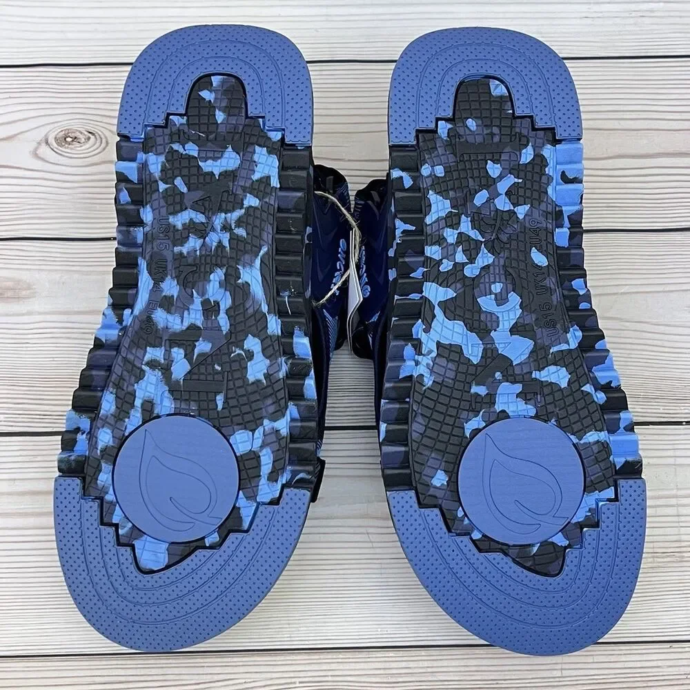 ONCAI Hiking Orthotic Sport Sandals Mens 15 Blue Recovery Walking Arch Support